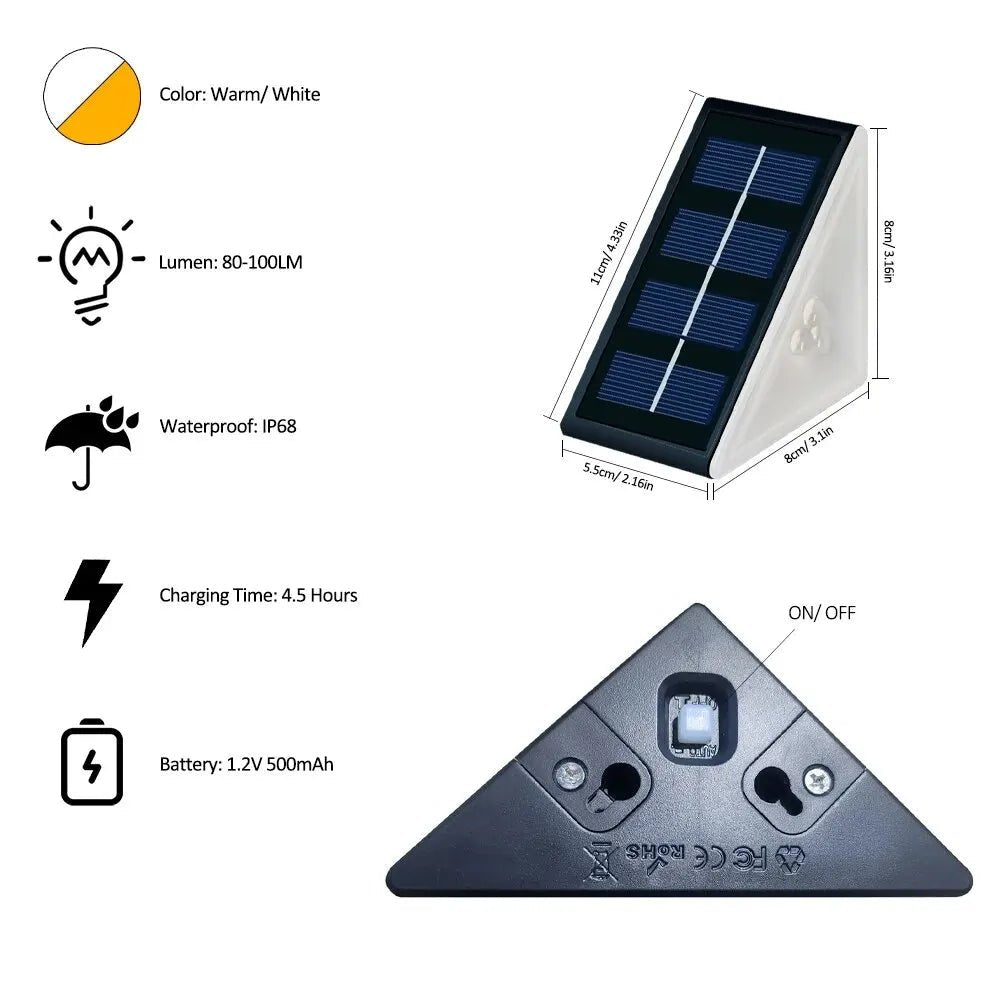 LICHTSONNE – Solar Step Lights for Garden Paths & Outdoor Areas