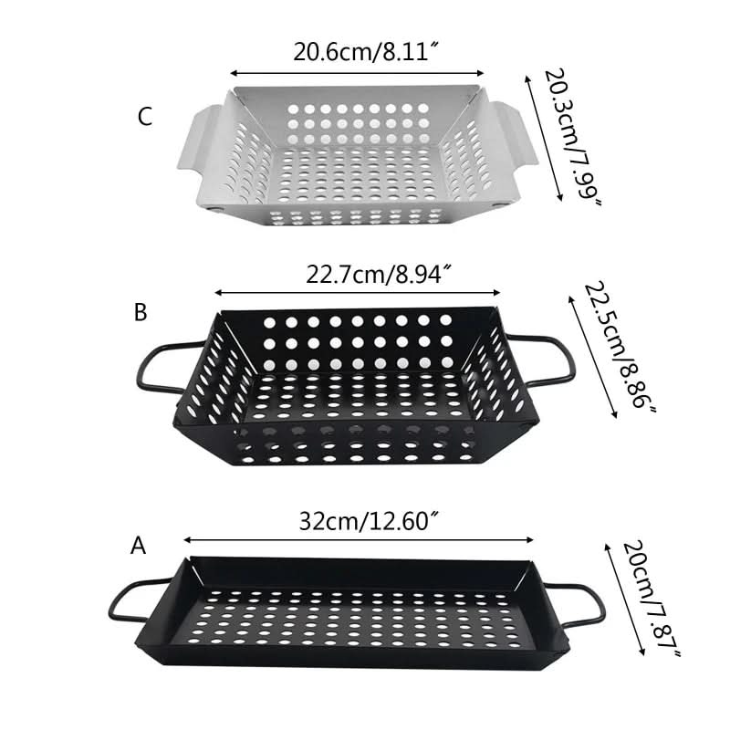GrillMaster Basket - non-stick grill basket for even BBQ cooking