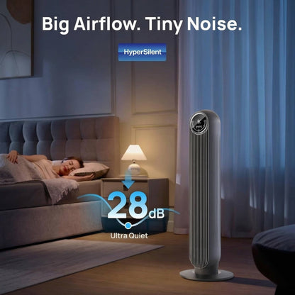 Climatiseur portable pour la maison et le bureau, ventilateur tour rafraîchisseur sans pales, ultra silencieux, 8 vitesses et 4 modes