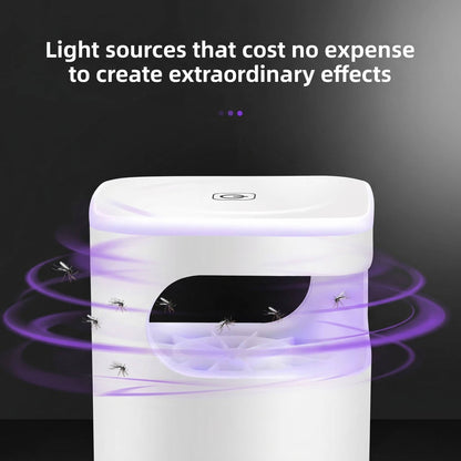 Piège à moustiques et insectes UV à aspiration automatique pour attraper moustiques, mites et moucherons, intérieur
