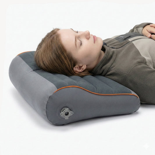 Oreiller de camping gonflable au design léger et portable