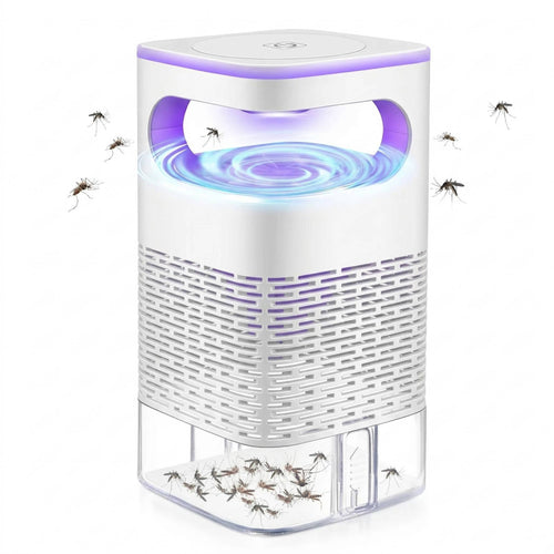 Piège à moustiques et insectes UV à aspiration automatique pour attraper moustiques, mites et moucherons, intérieur