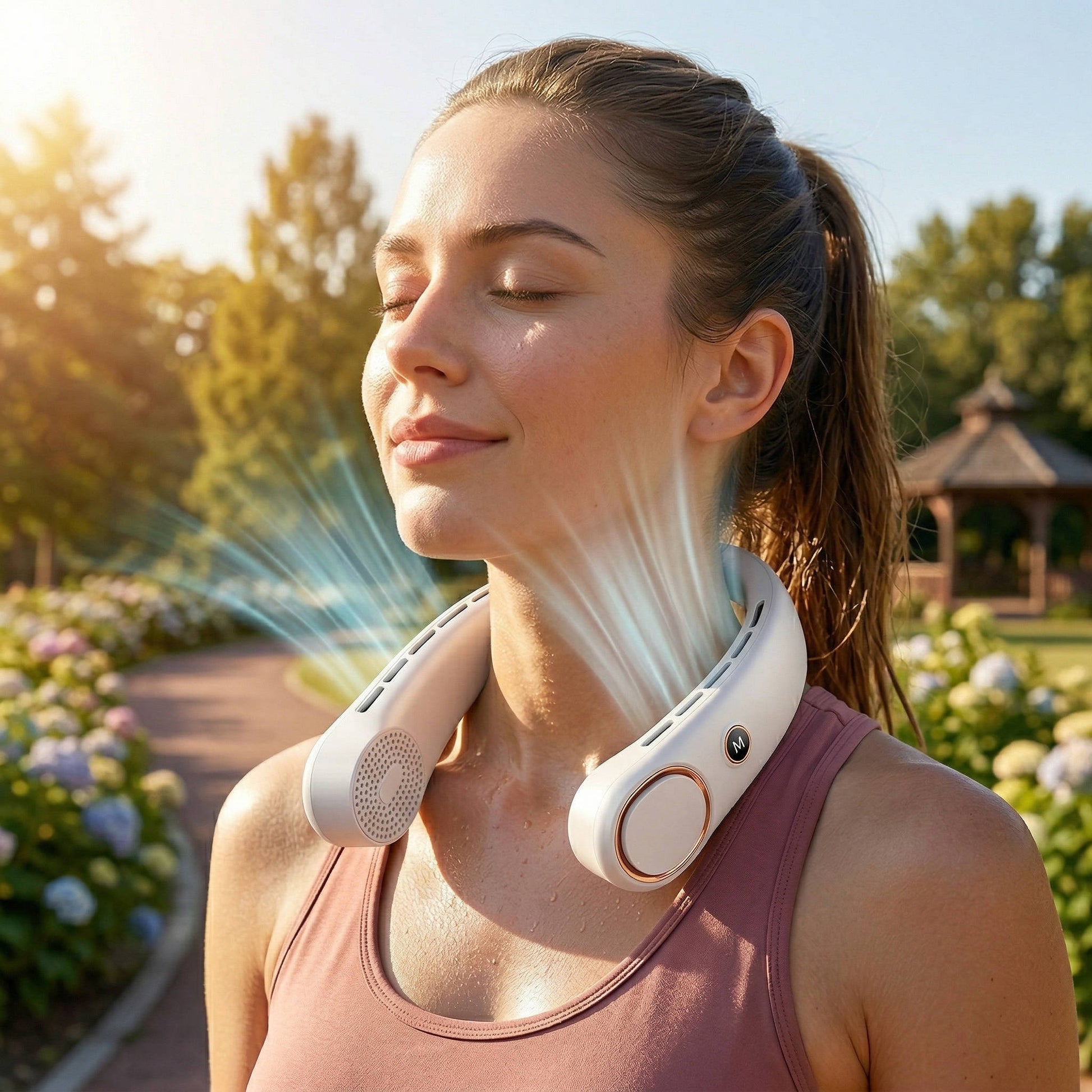 Ventilateur de cou portable mains libres sans pales à porter