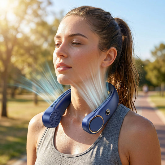 Ventilateur de cou portable mains libres sans pales à porter