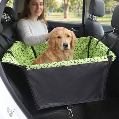 Housse de siège auto écologique en polyester pour chien, hamac de siège arrière imperméable et protection de dossier pour petits chiens