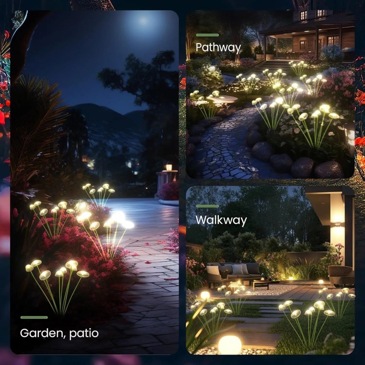 GARTENPERLE – Solar Jellyfish Mushroom Garden Light
