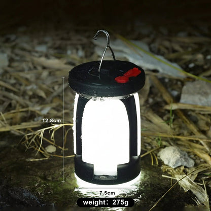 CAMPORA – Solar-powered USB camping lantern with foldable 90° light panels