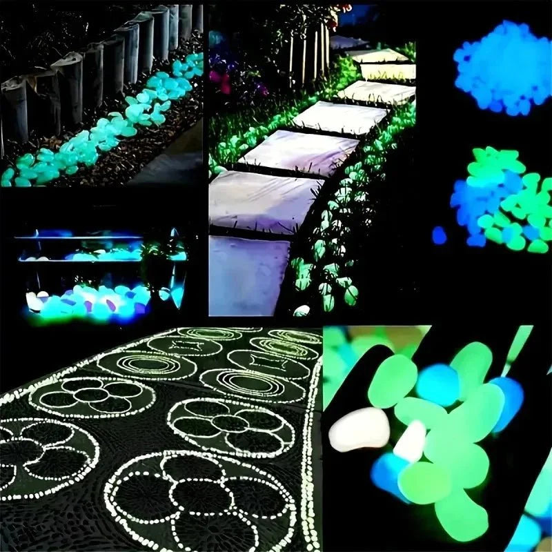 GLOWSTONE KIESEL – Glowing Garden Stones for Magical Night Decoration