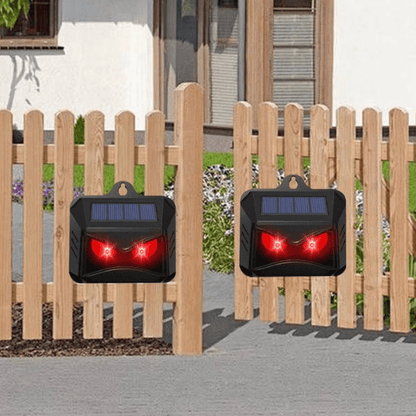 ECOREPEL – 2-Piece Set Solar Ultrasonic Animal Repellent for Garden & Outdoors