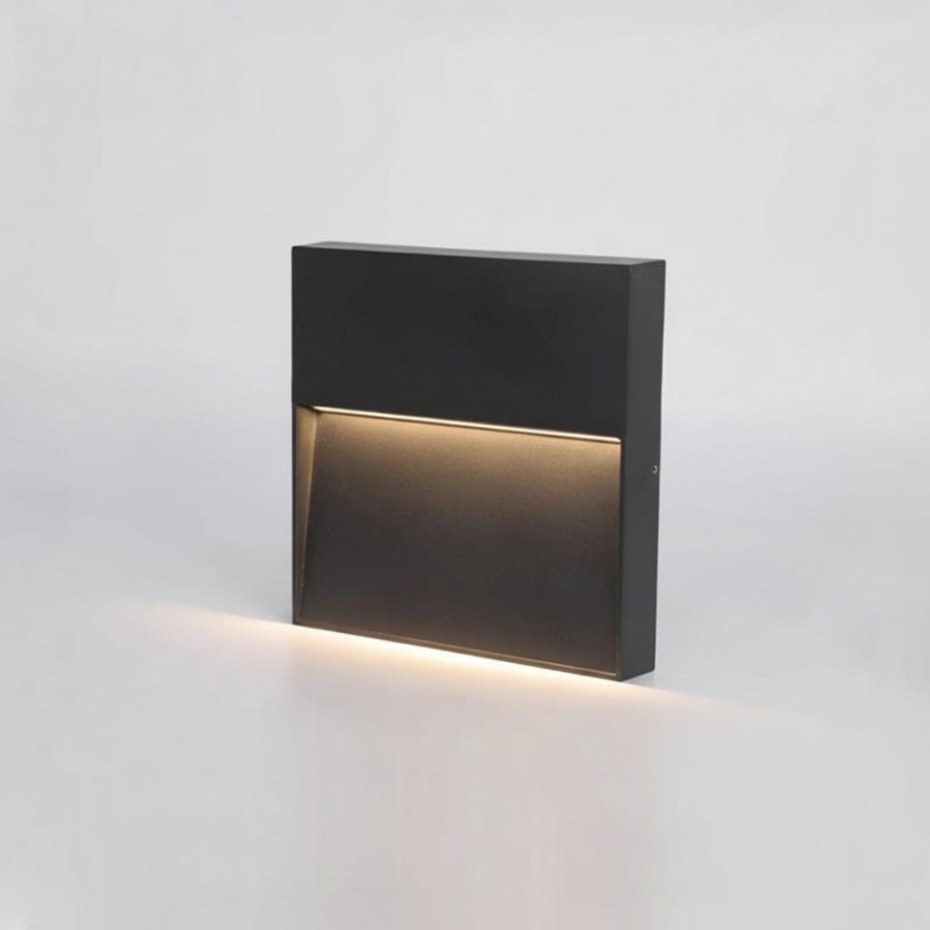 BESEGLOW – Square LED Outdoor Wall Light made of Stainless Steel & Solar