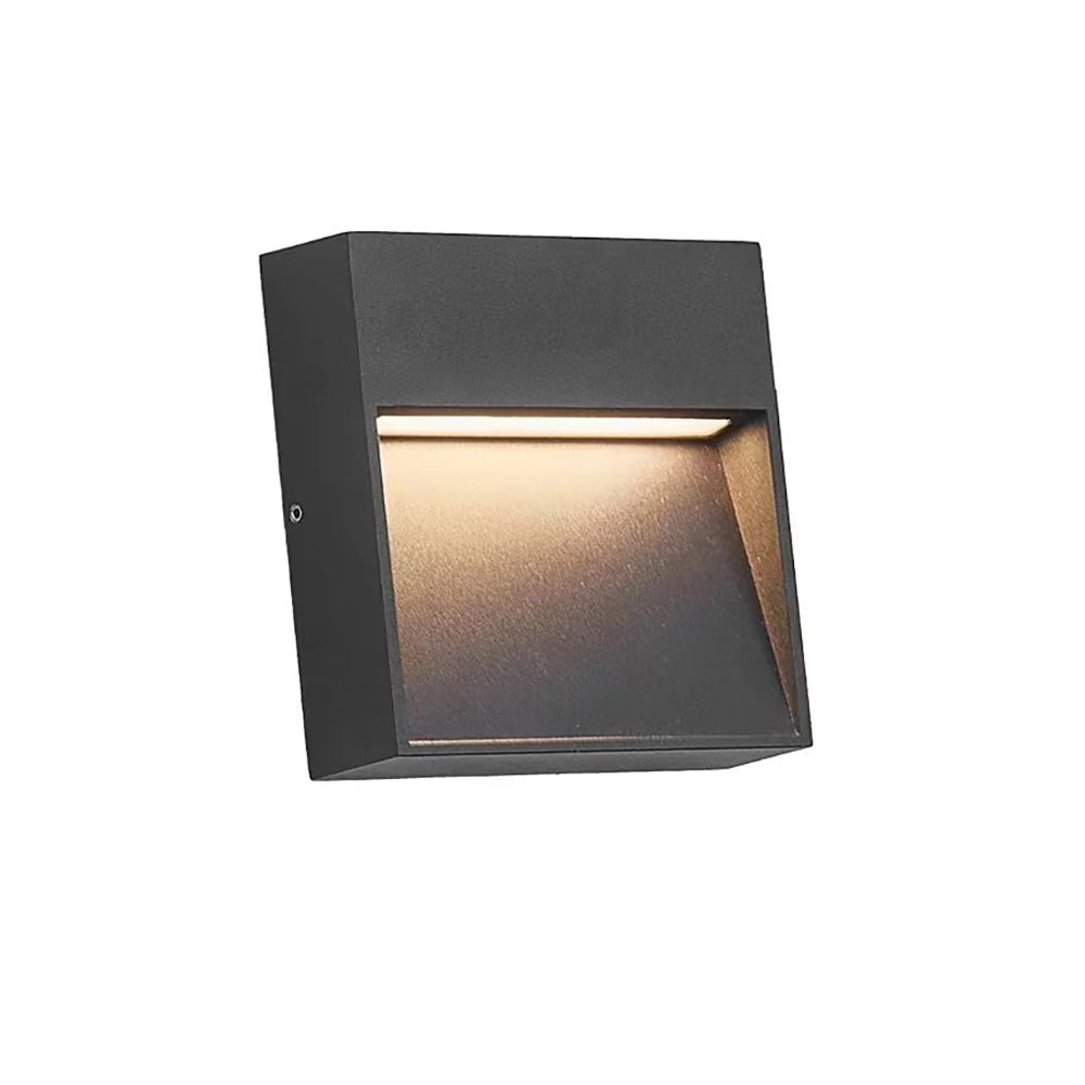 BESEGLOW – Square LED Outdoor Wall Light made of Stainless Steel & Solar