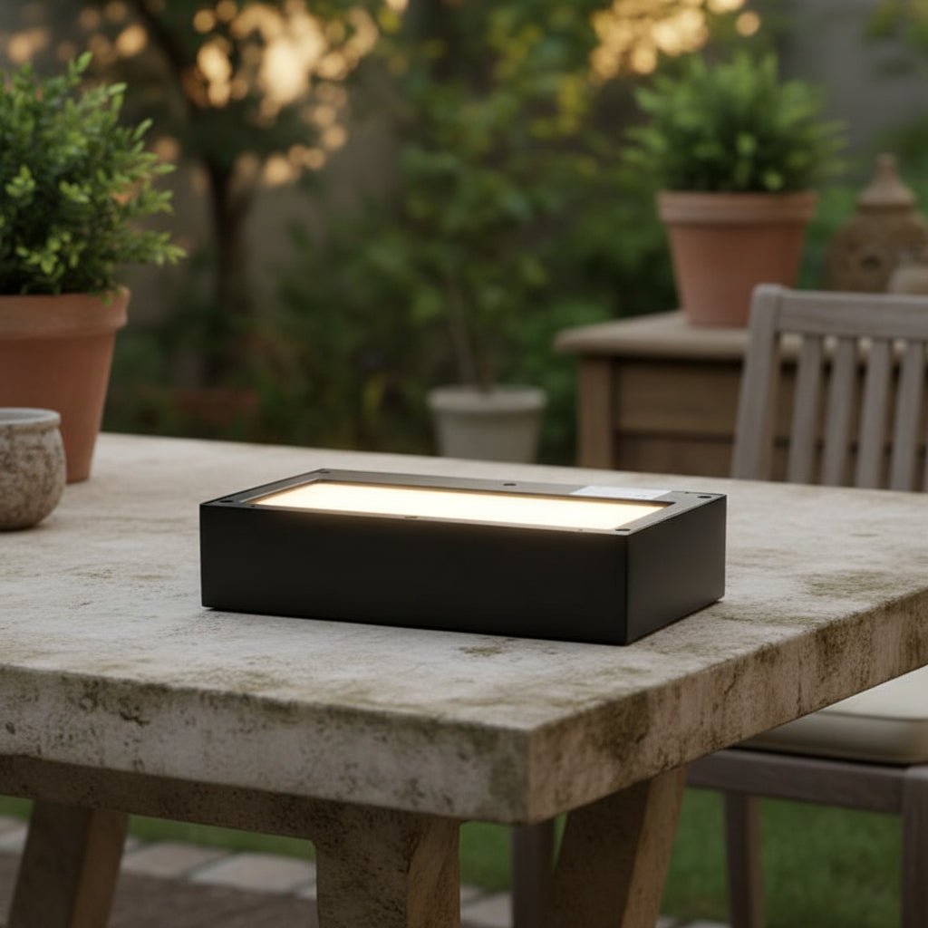 SOLARABATUR – LED Wall Lamp with Top & Bottom Light for Outdoor Use