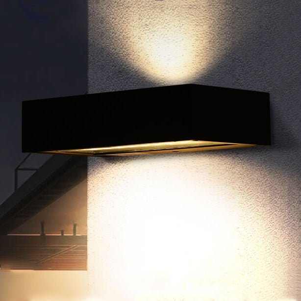 SOLARABATUR – LED Wall Lamp with Top & Bottom Light for Outdoor Use