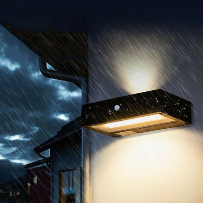 SOLARABATUR – LED Wall Lamp with Top & Bottom Light for Outdoor Use