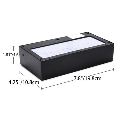 SOLARABATUR – LED Wall Lamp with Top & Bottom Light for Outdoor Use
