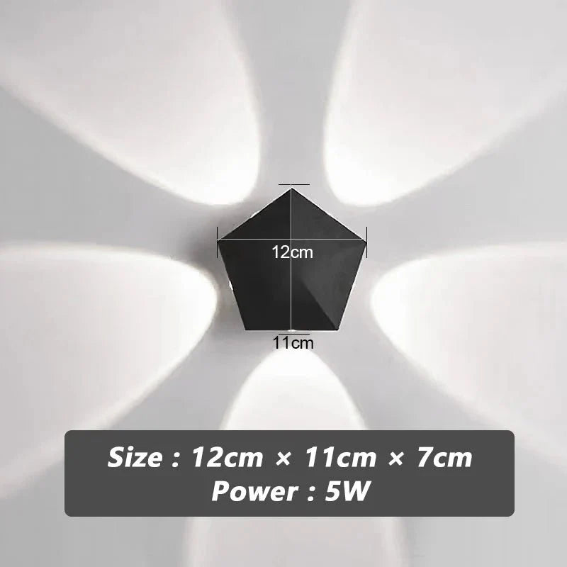 MARPOU – Modern LED Outdoor Wall Light Made of Stainless Steel for Garden & Porch
