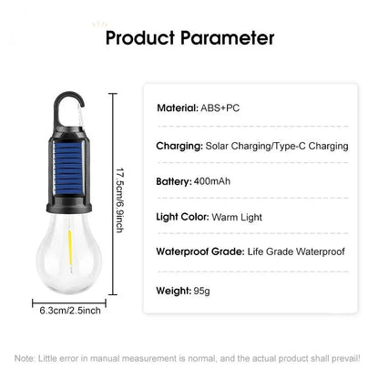 BRIGHTSOL – Solar Camping Light for Flexible Illumination