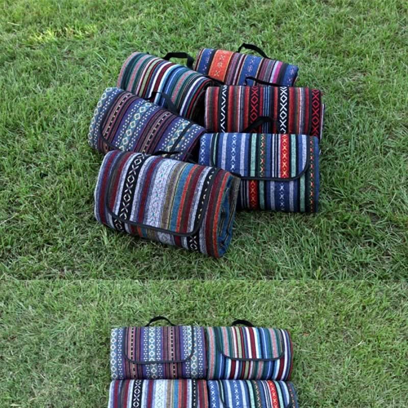 CAMPVIBE BLANKET - Waterproof picnic mat in ethnic style for camping & outdoor comfort
