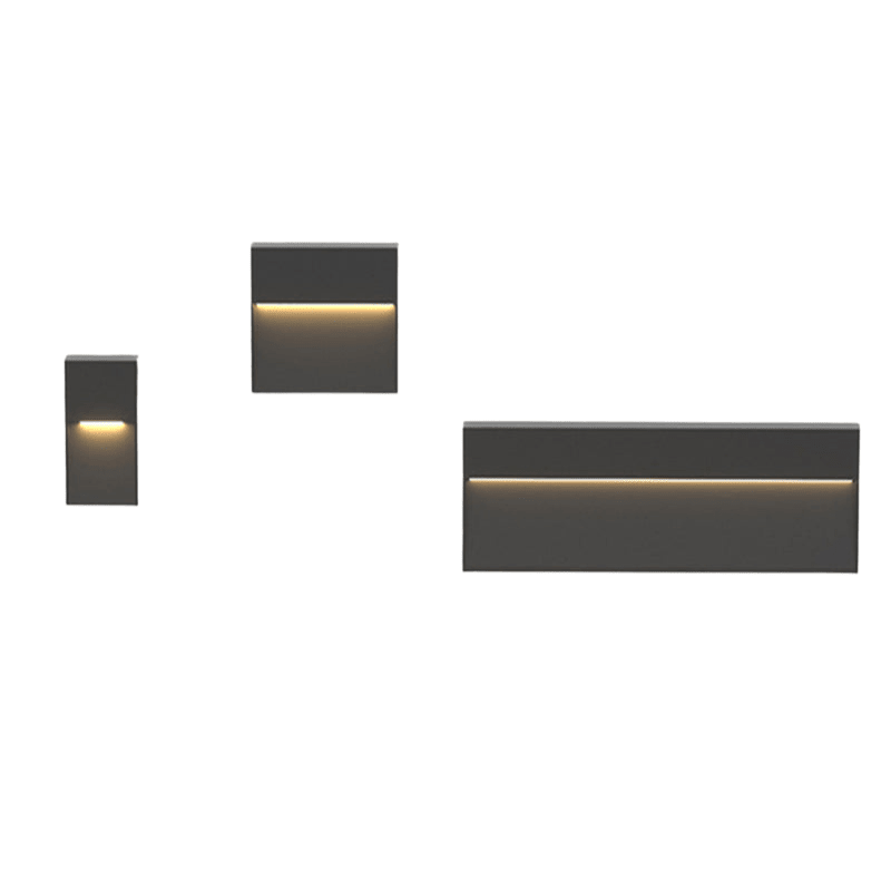 BESEGLOW – Square LED Outdoor Wall Light made of Stainless Steel & Solar