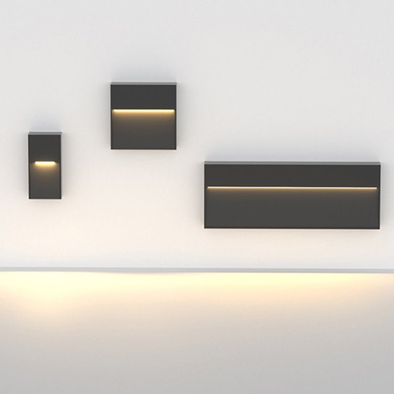BESEGLOW – Square LED Outdoor Wall Light made of Stainless Steel & Solar