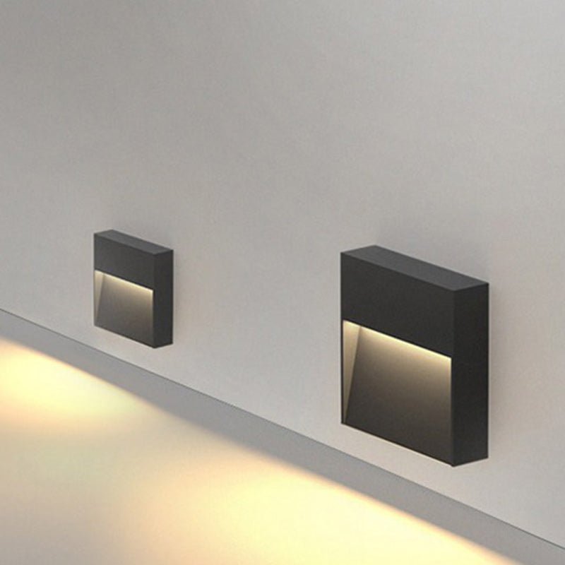 BESEGLOW – Square LED Outdoor Wall Light made of Stainless Steel & Solar