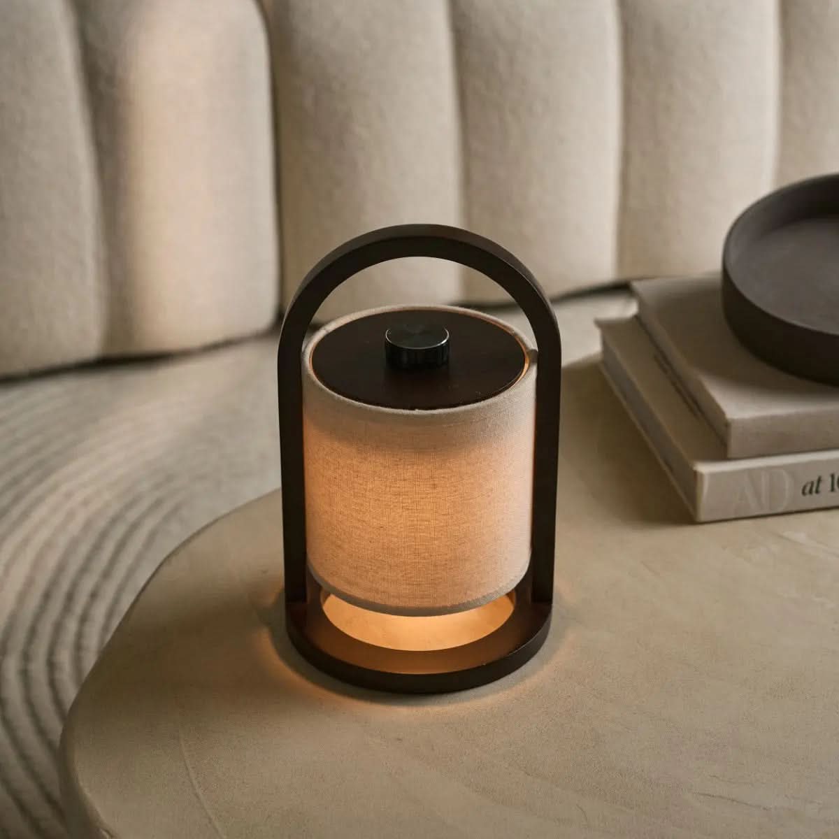 LUMIWOOD - LED Table Lamp – Wireless, 3 Light Modes & Battery up to 100 Hours