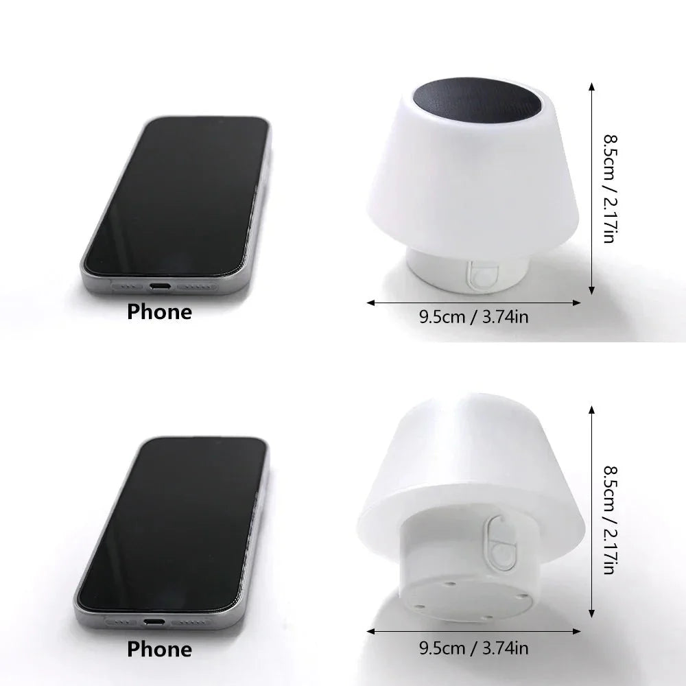SOLARAURA – portable solar table lamp with 4 modes & IP64 protection for outdoor and camping
