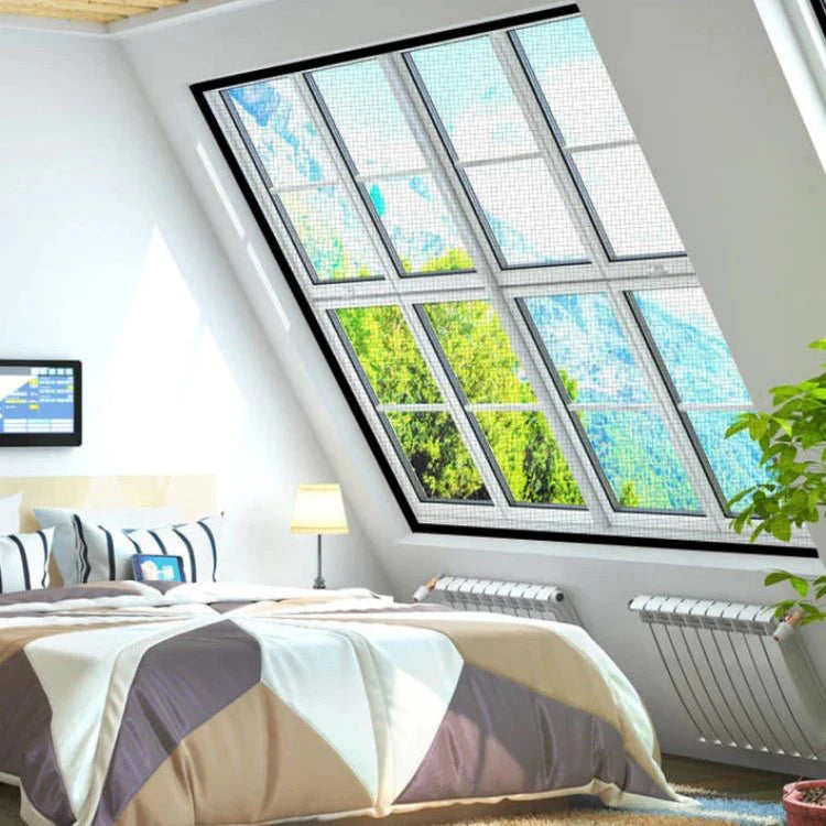 Window screen - Effective insect protection Made of hard-wearing glass fibre material