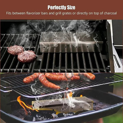GRILLEDGE – Premium stainless steel smoking box for intense barbecue aroma