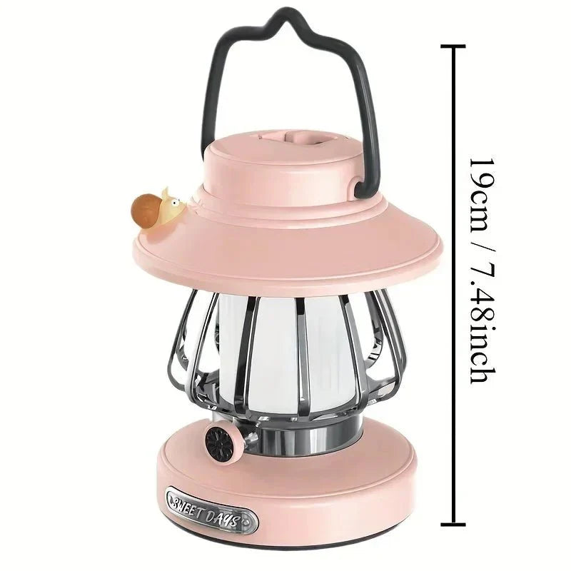 CAMPORA – Retro Portable Outdoor Night Light with Charging Function for Tent & Camping