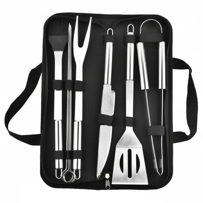 GrillMaster Pro – Stainless Steel Barbecue Tool Set for Outdoors