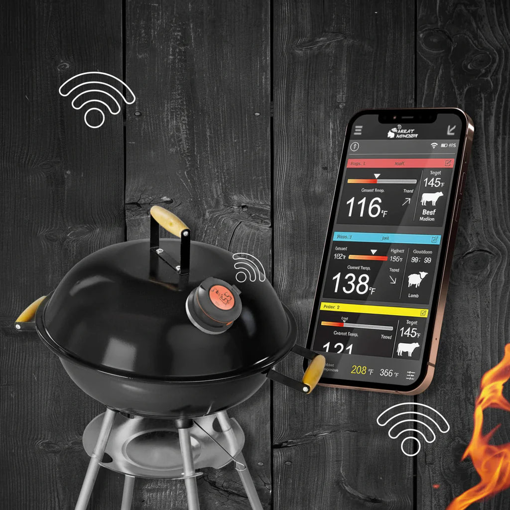 EcoTemp Pro - Cordless meat thermometer for BBQ & grill