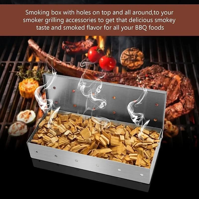 GRILLEDGE – Premium stainless steel smoking box for intense barbecue aroma