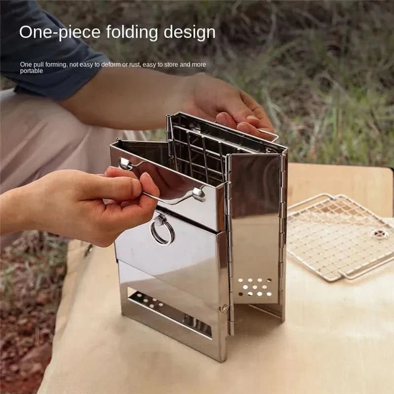 FLEXFIRE – Portable Stainless Steel Camping Stove for Outdoor Kitchen