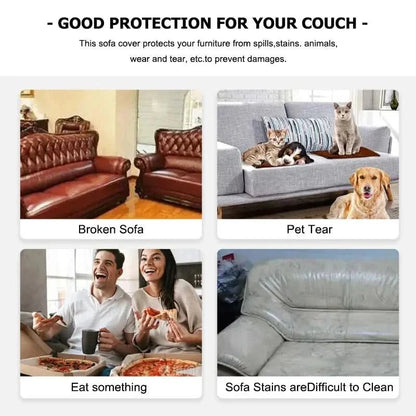 CUSHIONWRAP – Stretch Sofa Cover with Water-Repellent Protection