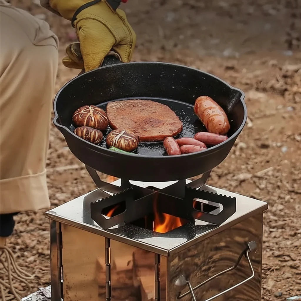 FLEXFIRE – Portable Stainless Steel Camping Stove for Outdoor Kitchen