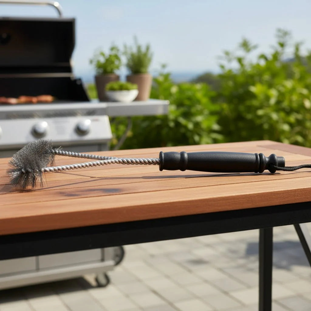 FLAMEBRUSH – Stainless Steel Grill Brush for Barbecue Cleaning