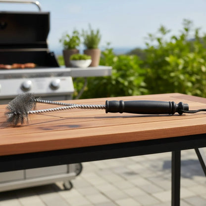 FLAMEBRUSH – Stainless Steel Grill Brush for Barbecue Cleaning