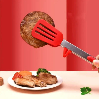 SILICLIP – Silicone BBQ Tongs with Anti-Burn Handle