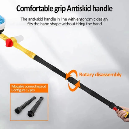 PowerClean 360° car wash set - Rotating, water-powered brush