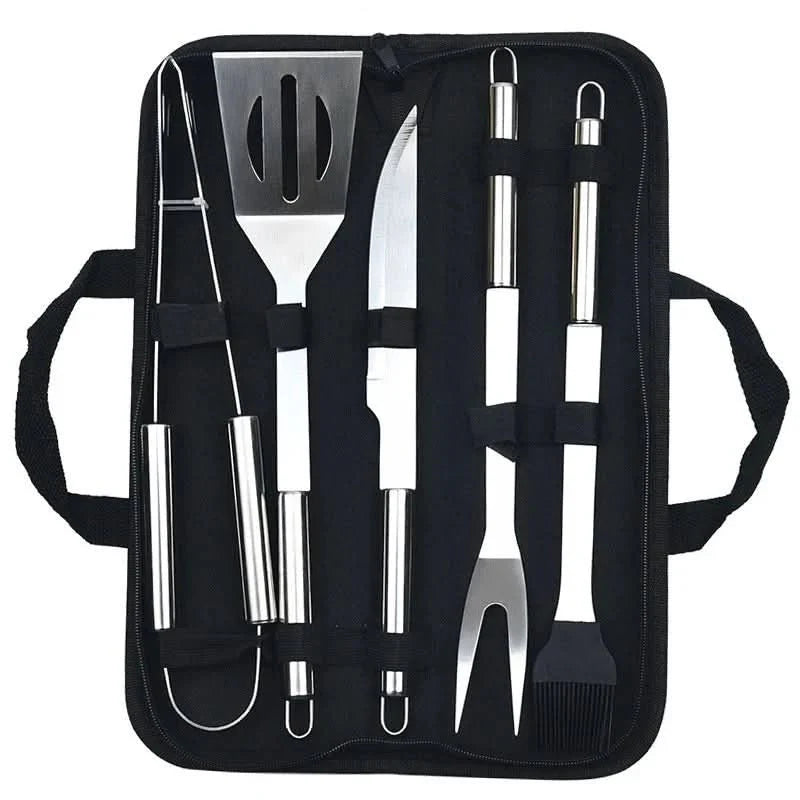 GrillMaster Pro – Stainless Steel Barbecue Tool Set for Outdoors