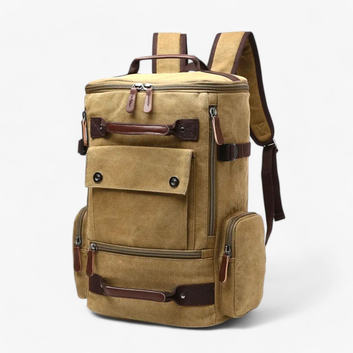 VINTAGECANVAS Backpack – Stylish & Functional with Laptop Compartment for Everyday Use & Adventure