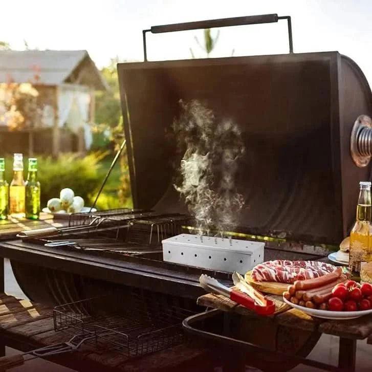 GRILLEDGE – Premium stainless steel smoking box for intense barbecue aroma