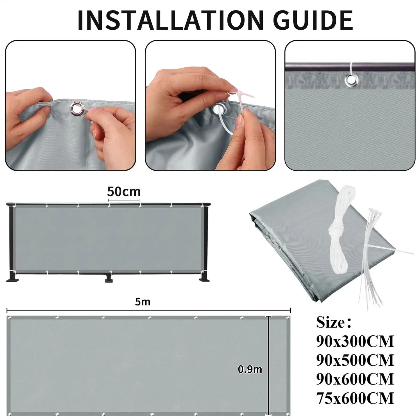 GARDENGUARD – UV- and Waterproof Privacy Fence