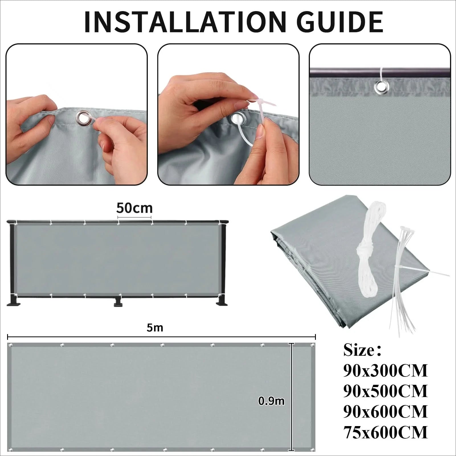 GARDENGUARD – UV- and Waterproof Privacy Fence