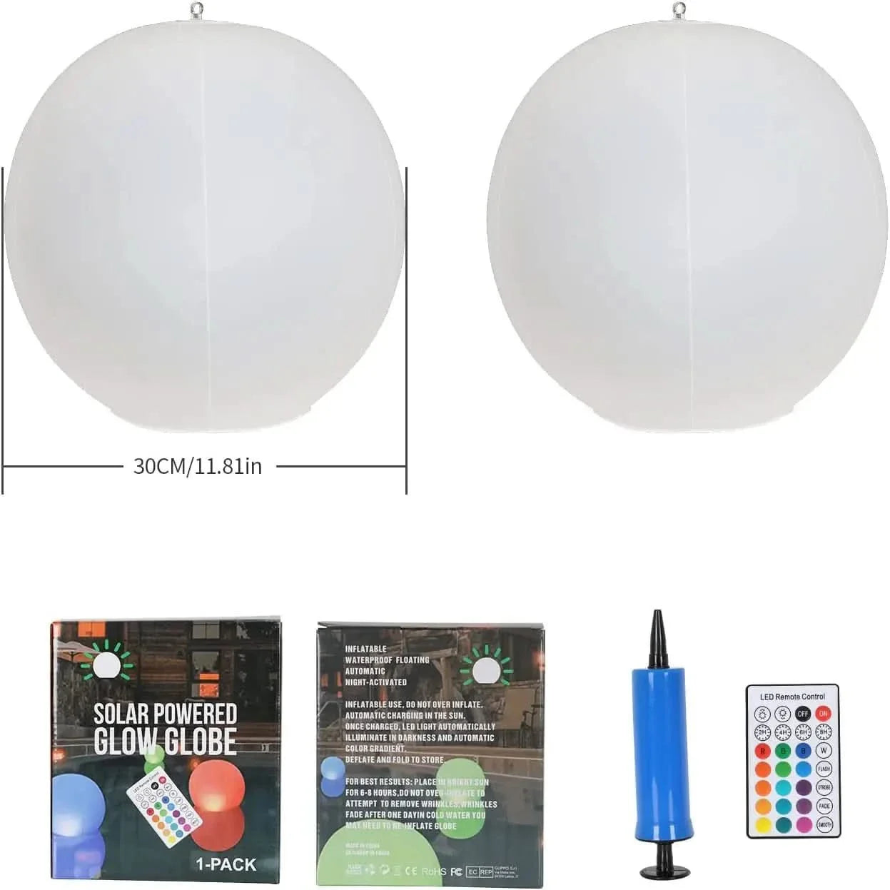 LUMAFLOAT – Color-Changing Solar Floating LED Sphere