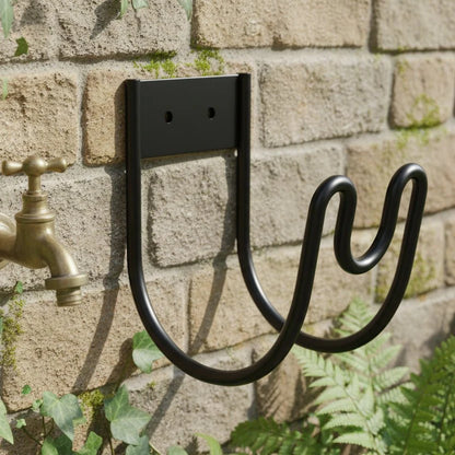 IRONFLOW – Robust Metal Garden Hose Holder for Wall-Mounted Outdoor Storage