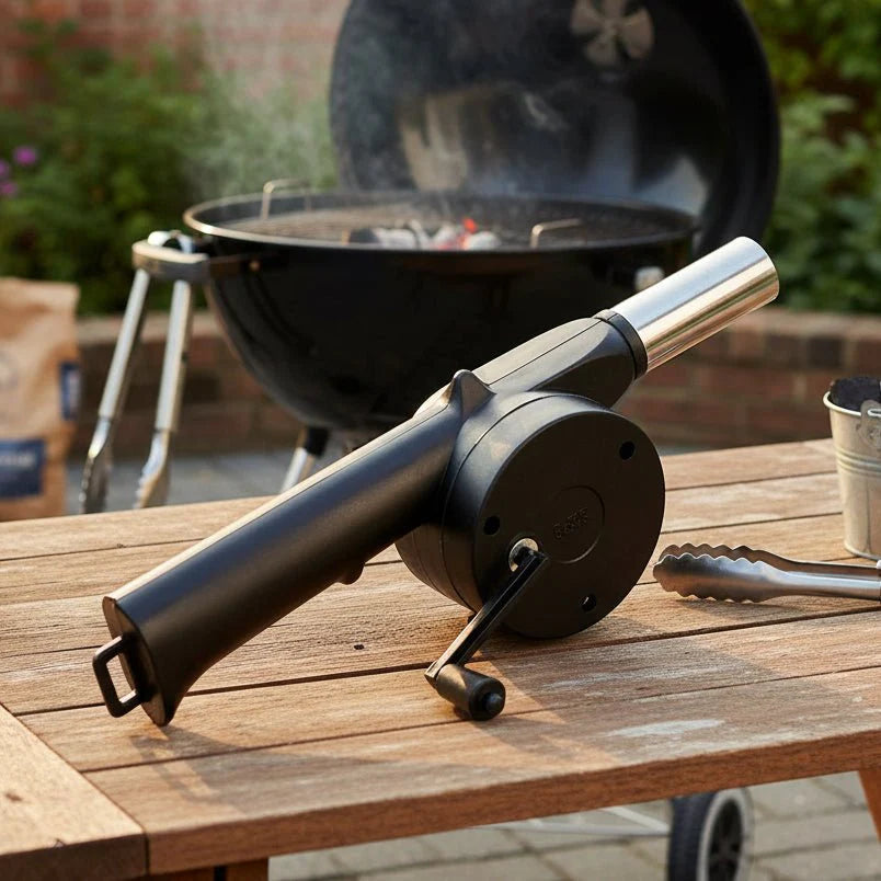 FIREBLOW – Portable BBQ Hand Blower for Charcoal Grill
