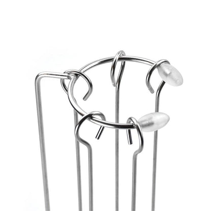 SKWERK – Stainless Steel Grill Skewer Set with Grill Rack for Effortless Outdoor Grilling