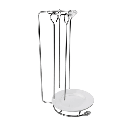 SKWERK – Stainless Steel Grill Skewer Set with Grill Rack for Effortless Outdoor Grilling